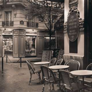 Cafe, Montmartre Alan Blaustein France Paris Print  