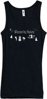 Shirt/Tank   Wiccan by Nature   magic majic moon pagan  