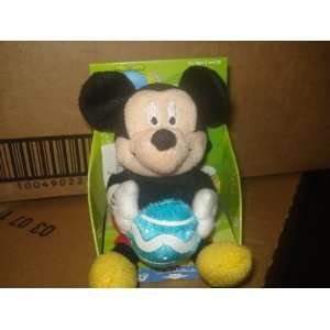    Small Plush Easter Mickey Mouse Musical Palm Pal Doll Toys & Games