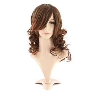  6sense Charm Curly Brown Hair Synthetic Wig: Beauty