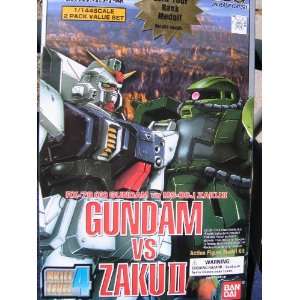    GUNDAM vs ZAKU II RX 79 (G) GUNDAM vs MS 06J ZAKU II Toys & Games