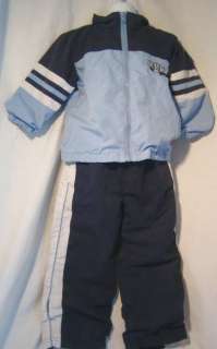 ZONE ONE blue baseball sports pants & jacket 3T  