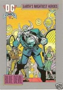 BLUE DEVIL #37 1991 DC Cosmic card JLA SHADOWPACT  