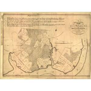  1801 Map of Gen. Washingtons farm of Mount Vernon,VA