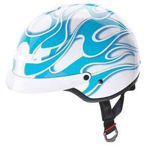  Z1R Nomad Flames Helmet   2X Small/Blue Ghost Flames Automotive