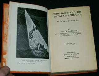 Appleton TOM SWIFT & HIS GREAT SEARCH LIGHT   1912 HC  