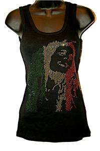 Designer Rasta Marley Reggae tank top S/M/L/XL/1X/2X/3X Jah Live