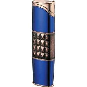  Maradona Satin Blue and Copper Torch Flame Lighter 