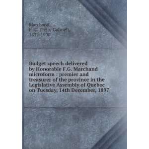   1897: F. G. (FÃ©lix Gabriel), 1832 1900 Marchand:  Books