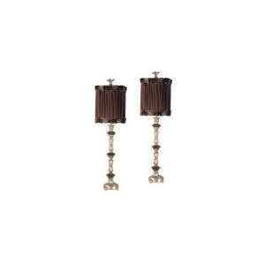  Harris Marcus   H10746S2 Chocolate Buffet Lamp Set (2 