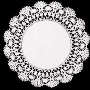  Paper Lace 4 inch Doilies, White