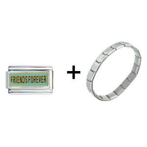  Friends Forever Superlink Italian Charm: Pugster: Jewelry