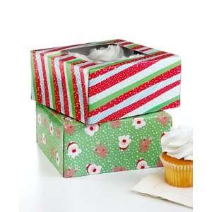  Martha Stewart Collection Holiday Cupcake Boxes, Set of 6 