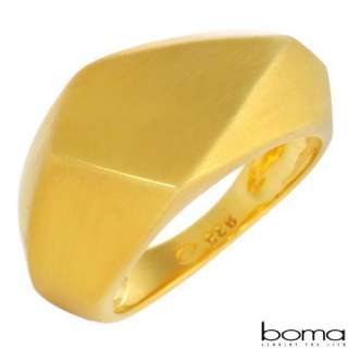 129 BOMA Ring Beautifully Crafted in 14K/925 Gold plate. Brand New 