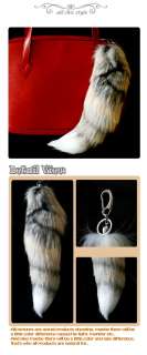 100% Real Genuine Golden Island Fox Tail Fur Tassel Keychain Handbag 