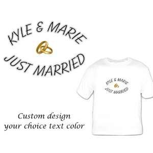   Bride/ Groom Bridal Shower Gift Honeymoon Clothing, Wedding T shirts