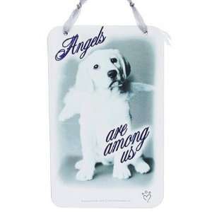  Angels Among Us Golden Puppy Wall Plaque