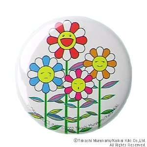 Takashi Murakami Can Badge of Four Flowers