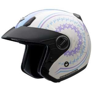  Scorpion EXO 200 Paradise Sky Medium Open Face Helmet Automotive