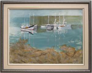 Jocelyn Taylor RCA OSA(1899 1992) Canadian Marine Boats  