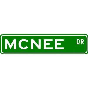  MCNEE Street Sign ~ Personalized Family Lastname Novelty 