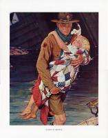 Norman Rockwell Boy Scout Print A SCOUT IS HELPFUL 1941  