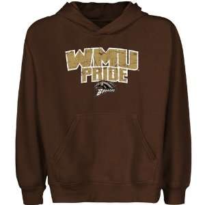   Broncos Youth State Pride Pullover Hoodie   Brown: Sports & Outdoors