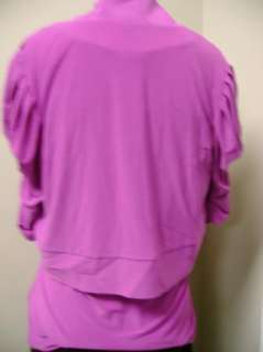 by Marc Bouwer Studded Tank and Cardigan Set Deep Fuschia NWOT 