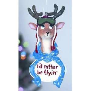  Santas Reindeer Ornament 