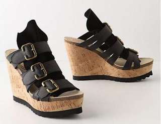 NWT Anthropologie Swaddled Wedges Size 6   7.5  