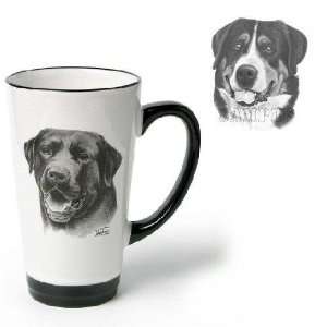   Greater Swiss Mountain Dog (6 inch, Black and white)
