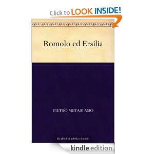   Ersilia (Italian Edition) Pietro Metastasio  Kindle Store