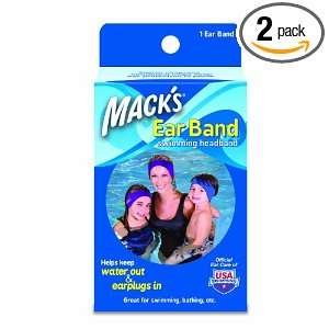  Macks Ear Band Swimming Headband (Pack of 2) Health 