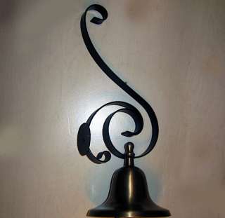 Shopkeeper Bell Cast Iron Antique Brass Finish . The Large Shopkeeper 