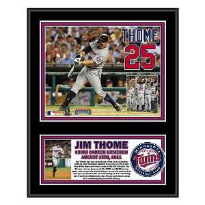  Minnesota Twins Jim Thome 600th HR 12x15 Plaque by Mounted 