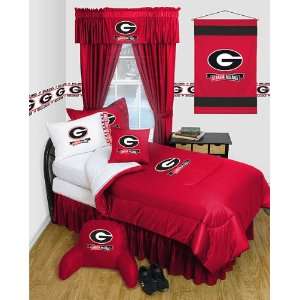  Georgia Bulldogs Locker Room Comforter & Sheet Complete 