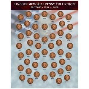  Lincoln Memorial Penny Collection 1959 2008 Toys & Games