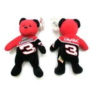 Dale Earnhardt #3 Red & Black Stuffed Bear  Sports 