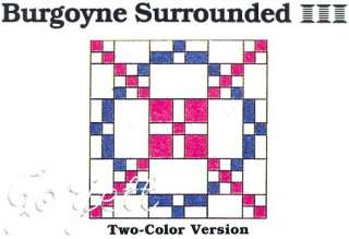 Burgoyne Surrounded Quilt Blocks & Wall Quilt quilting pattern 