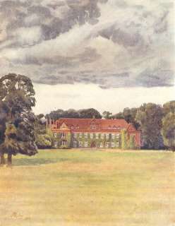 SURREY West Horsley Place, vintage print, 1914  