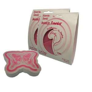 Azenta Incense Powder and Stone Incense Burner Gift Set ~ Pink Lace 