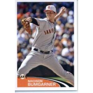   Topps Baseball MLB Sticker #295 Madison Bumgarner San Francisco Giants