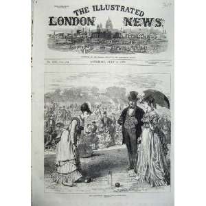   1870 England Croquet Club Wimbledon Ladies Sport Print: Home & Kitchen