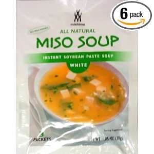 Mishima Miso Soup Mix, White, 1.05 Ounce (Pack of 6)  