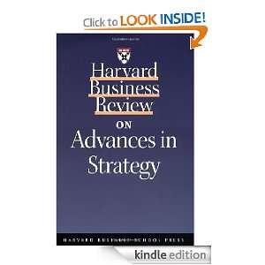 com Harvard Business Review on Advances in Strategy (Harvard Business 