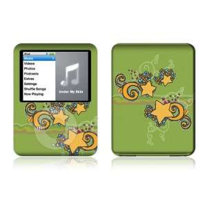  Apple iPod Nano 3G Decal Skin   Flower Stars Everything 