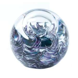  Caithness Retro Supernova Purple Glass Paperweight Gift 