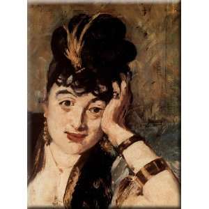 Woman with Fans [detail] 22x30 Streched Canvas Art by Manet, Eduard 