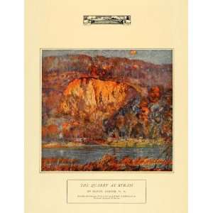  1924 Print Quarry Byram Garber Carnegie Prize Landscape 