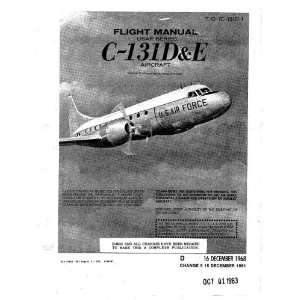  Convair C 131 D E Aircraft Flight Manual Convair Books